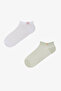 3 Pairs of Cotton Summer Themed Booties Socks with Woven Labels