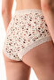 Cream Pink Comfortable Cotton High Waist Slip Panties - 2