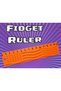 3D Printing Tactile Fidget Ruler - Embossed Stress and Focus Toy - Orange - 2