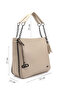 Women/Girls Light Mink Tassel Shoulder Bag - 2