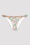 Multicolored Floral Patterned Bianca Side Accessory Detailed Bikini Bottom - 4