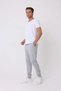 Men's Elastic Leg Regular Fit Jogger Sweatpants Gray Melange - 5