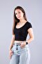 6696 (N-2370) V-Neck Crop Camisole Bodysuit - 2