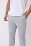 Men's Elastic Leg Regular Fit Jogger Sweatpants Gray Melange - 3