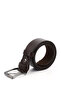 Men's Brown Antique Genuine Leather 4 cm Jeans Belt - 3