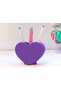 3D Printed Heart Shaped Pen Holder - Desktop Organizer - Purple - 2