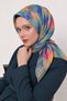 Cotton Silk Scarf with Tie-Dye Pattern Ls2204 - 2