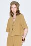 Rustic buttoned blouse saffron - 6