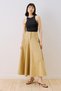Piecewise Gabardine Skirt Camel - 8