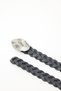 Antique Buckle Knitted Belt Black - 3