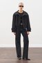 Trench Style Bomber Jacket Black - 4