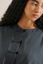 Linen Mixed Wide Sleeve Jacket Indigo - 2