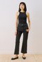 Mid-waist flare leg jeans black - 2