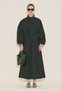 Dress with Wide Sleeves Design Black