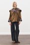 Greta Shawl Detail Parka Jacket Khaki - 2