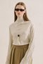 Linen Mixed Crushed Short Blouse Natural - 4