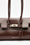 Brown Bag with Buckle Detail and Cover - 4