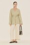 100% Linen Volume Tunic Adaçayi - 2