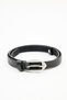 Antique Effect Leather Belt Brown - 5