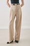 Dina Pile Detail Pants Beige - 5