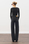 Long Lightweight Wide-Leg Jeans Black - 7