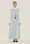 Premium Belt Detailed Dress Blue - 4