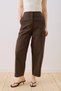 Gabardine Barrel Pants Brown - 4