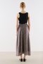Asymmetric Long Skirt Plaid - 6