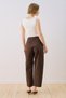 Gabardine Barrel Pants Brown - 5