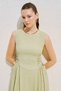 Textured Side-Tie Sleeveless Dress Çağla - 3