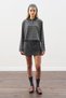 Belt Detail Mini Skirt Anthracite - 6