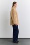 High Collar Double-Breasted Coat Camel - 5