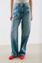 High Waist Straight Fit Jeans Blue - 2