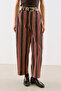 Yikamali Striped Barrel Pants Brown - 5