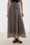 Asymmetric Long Skirt Plaid - 4