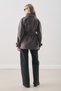 Premium Kaşe Wide Coat Anthracite - 6