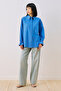 Lenny Shirt with Flower Detail Blue - 6