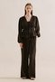 Muslin Embroidered Short Blouse Dark Brown - 3