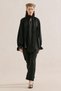 Gi̇peli̇ Linen Balloon Sleeve Blush Black