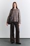 Openwork Knitted Sweater Mink