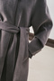 Premium Kaşe Long Coat Anthracite - 6