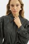 Wide Sleeve Belted Shirt Anthracite - 4