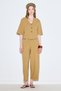 Rustic buttoned blouse saffron - 3