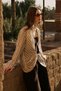 Linen Mixed Knitted Blouse Tiles