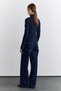 Cardigan with Cross Closure Navy Blue - 6