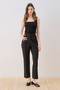 Short Leg Straight Pants Black - 3