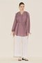 Tunic with Binding Details Pink - 5