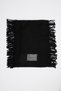 Fringed Scarf Black - 4
