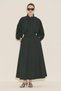 Dress with Wide Sleeves Design Black - 6