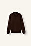 Standard Fit Buttoned Polo Collar Knitwear Sweater D0454Ax26Au - 5